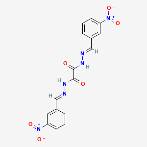 molecular formula C16H12N6O6 B1660149 N'(1),N'(2)-Bis(3-(hydroxy(oxido)amino)benzylidene)ethanedihydrazide CAS No. 7247-88-3