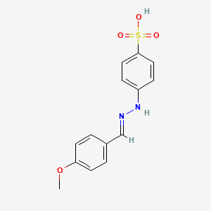 Anisaldehyde 4-sulfophenyl-hydrazone (Na)