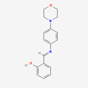 2-[(E)-(4-morpholinophenyl)iminomethyl]phenol