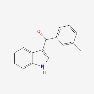 molecular formula C16H13NO B1660172 (1H-Indol-3-yl)-m-tolyl-methanone CAS No. 727-95-7