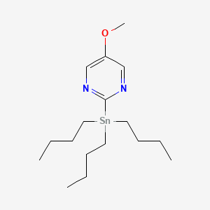molecular formula C17H32N2OSn B1660176 Tributyl-(5-methoxypyrimidin-2-yl)stannane CAS No. 727388-71-8