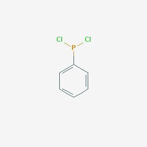 molecular formula C6H5Cl2P B166023 Dichlorophenylphosphine CAS No. 644-97-3