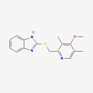 1H-Benzimidazole, 2-[[(4-methoxy-3,5-dimethyl-2-pyridinyl)methyl]thio]-