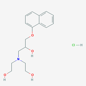 1-[Bis(2-hydroxyethyl)amino]-3-naphthalen-1-yloxypropan-2-ol;hydrochloride