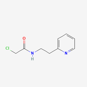 molecular formula C9H11ClN2O B1660244 Acetamide, 2-chloro-N-(2-(2-pyridyl)ethyl)- CAS No. 73664-37-6