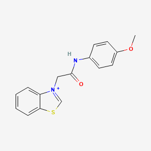2-(1,3-benzothiazol-3-ium-3-yl)-N-(4-methoxyphenyl)acetamide