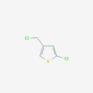 molecular formula C5H4Cl2S B1660271 2-Chloro-4-(chloromethyl)thiophene CAS No. 73919-91-2