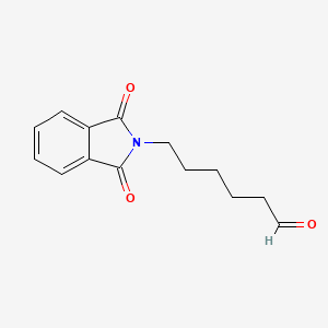 molecular formula C14H15NO3 B1660313 6-(1,3-dioxo-1,3-dihydro-2H-isoindol-2-yl)hexanal CAS No. 74510-19-3