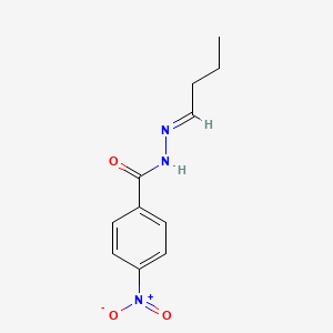 molecular formula C11H13N3O3 B1660321 N'-butylidene-4-nitrobenzohydrazide CAS No. 7462-02-4