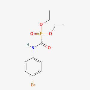molecular formula C11H15BrNO4P B1660336 N-(4-bromophenyl)-1-diethoxyphosphorylformamide CAS No. 7479-00-7