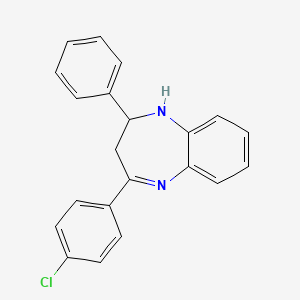 molecular formula C21H17ClN2 B1660372 Anticonvulsant agent 2 CAS No. 75220-84-7