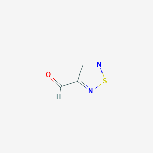 molecular formula C3H2N2OS B1660373 1,2,5-Thiadiazole-3-carbaldehyde CAS No. 75238-60-7