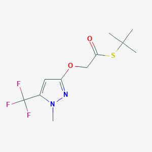 S-tert-butyl 2-[1-methyl-5-(trifluoromethyl)pyrazol-3-yl]oxyethanethioate