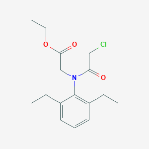 molecular formula C16H22ClNO3 B166039 Diethatyl ethyl CAS No. 38727-55-8