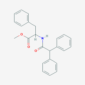 molecular formula C24H23NO3 B1660413 methyl 2-(2,2-diphenylacetamido)-3-phenylpropanoate CAS No. 7621-95-6