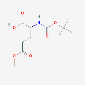 B1660417 (R)-2-((tert-Butoxycarbonyl)amino)-5-methoxy-5-oxopentanoic acid CAS No. 76379-01-6