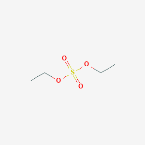 molecular formula C4H10O4S<br>(C2H5)2SO4<br>C4H10O4S B166044 Diethyl sulfate CAS No. 64-67-5