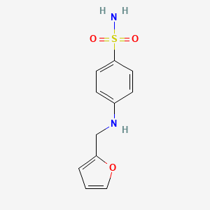 molecular formula C11H12N2O3S B1660443 N(sup 4)-Furfurylsulfanilamide CAS No. 76852-01-2