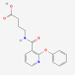 molecular formula C16H16N2O4 B1660450 Butyric acid, 4-(2-phenoxynicotinamido)- CAS No. 76988-04-0