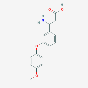 3-Amino-3-[3-(4-methoxyphenoxy)phenyl]propanoic acid