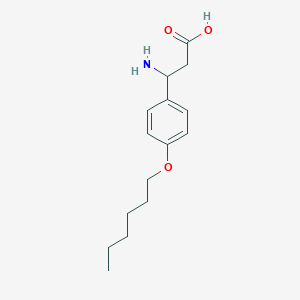 3-Amino-3-(4-hexyloxy-phenyl)-propionic acid