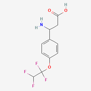 3-Amino-3-[4-(1,1,2,2-tetrafluoroethoxy)phenyl]propanoic acid