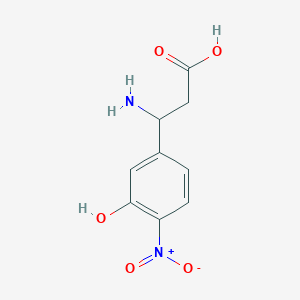 3-Amino-3-(3-hydroxy-4-nitrophenyl)propanoic acid