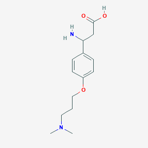 3-Amino-3-[4-[3-(dimethylamino)propoxy]phenyl]propanoic acid