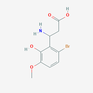 3-Amino-3-(6-bromo-2-hydroxy-3-methoxyphenyl)propanoic acid