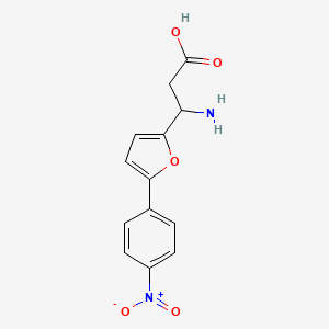 3-Amino-3-(5-(4-nitrophenyl)furan-2-yl)propanoic acid