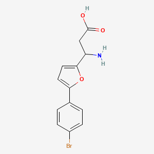 3-Amino-3-(5-(4-bromophenyl)furan-2-yl)propanoic acid