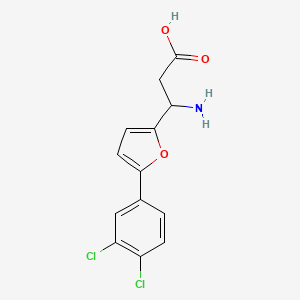 3-Amino-3-[5-(3,4-dichlorophenyl)furan-2-yl]propanoic acid