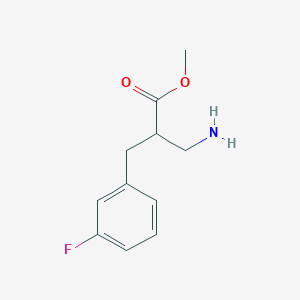 Methyl 3-amino-2-[(3-fluorophenyl)methyl]propanoate