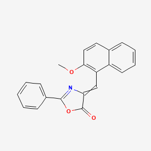 5(4H)-Oxazolone, 4-[(2-methoxy-1-naphthalenyl)methylene]-2-phenyl-