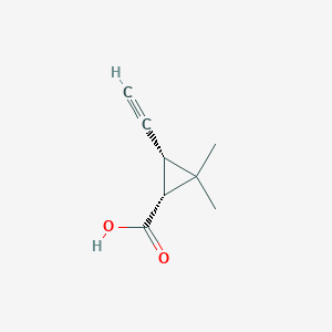 (1R,3R)-3-Ethynyl-2,2-dimethylcyclopropane-1-carboxylic acid