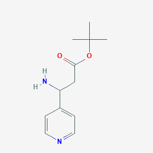 Tert-butyl 3-amino-3-pyridin-4-ylpropanoate