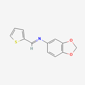 molecular formula C12H9NO2S B1660514 N-(2-Thienylmethylene)-1,3-benzodioxol-5-amine CAS No. 77822-82-3