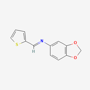 N-(2-Thienylmethylene)-1,3-benzodioxol-5-amine