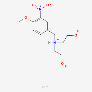 2,2'-((4-Methoxy-3-nitrobenzyl)imino)diethanol hydrochloride
