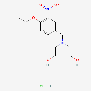 Ethanol, 2,2'-((4-ethoxy-3-nitrobenzyl)imino)di-, hydrochloride