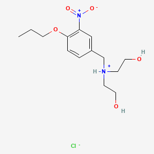 2,2'-((4-Propoxy-3-nitrobenzyl)imino)diethanol hydrochloride