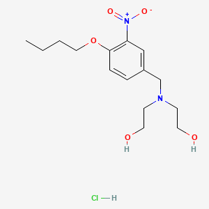 Ethanol, 2,2'-((4-butoxy-3-nitrobenzyl)imino)di-, hydrochloride