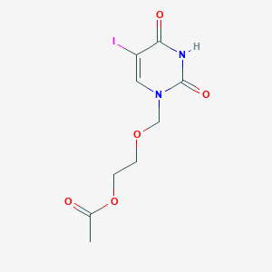2-[(5-Iodo-2,4-dioxo-3,4-dihydropyrimidin-1(2H)-yl)methoxy]ethyl acetate