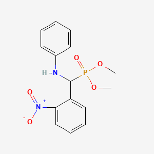 N-[dimethoxyphosphoryl-(2-nitrophenyl)methyl]aniline