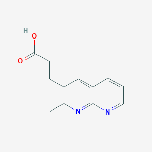 3-(2-Methyl-1,8-naphthyridin-3-yl)propanoic acid