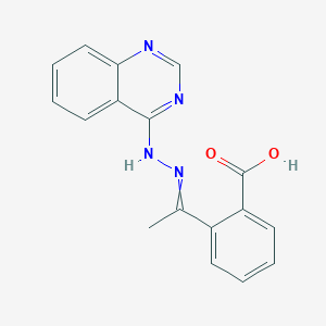 Benzoic acid, 2-[1-(4-quinazolinylhydrazono)ethyl]-