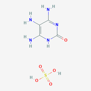 molecular formula C4H9N5O5S B1660536 sulfuric acid;4,5,6-triamino-1H-pyrimidin-2-one CAS No. 78270-92-5