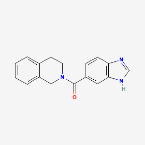 molecular formula C17H15N3O B1660548 3H-benzimidazol-5-yl(3,4-dihydro-1H-isoquinolin-2-yl)methanone CAS No. 785809-33-8