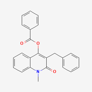 (3-Benzyl-1-methyl-2-oxoquinolin-4-yl) benzoate