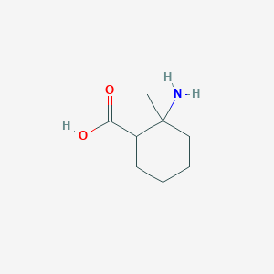 molecular formula C8H15NO2 B1660576 2-Amino-2-methylcyclohexane-1-carboxylic acid CAS No. 791764-65-3